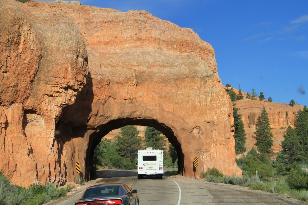 Tunnel on Scenic Byway 12 to Bryce Canyon, Utah