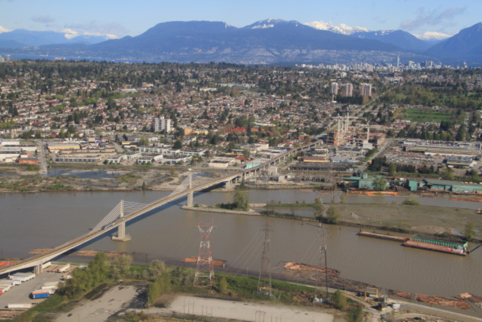 Canada Line bridge across the Fraser River