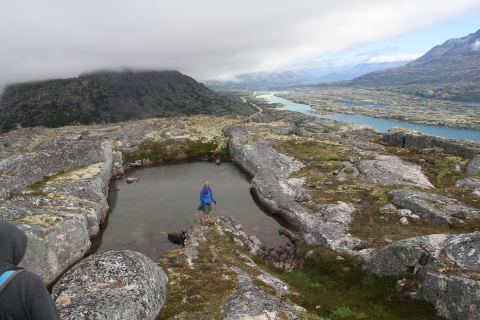 A wonderful natural pool in the White Pass