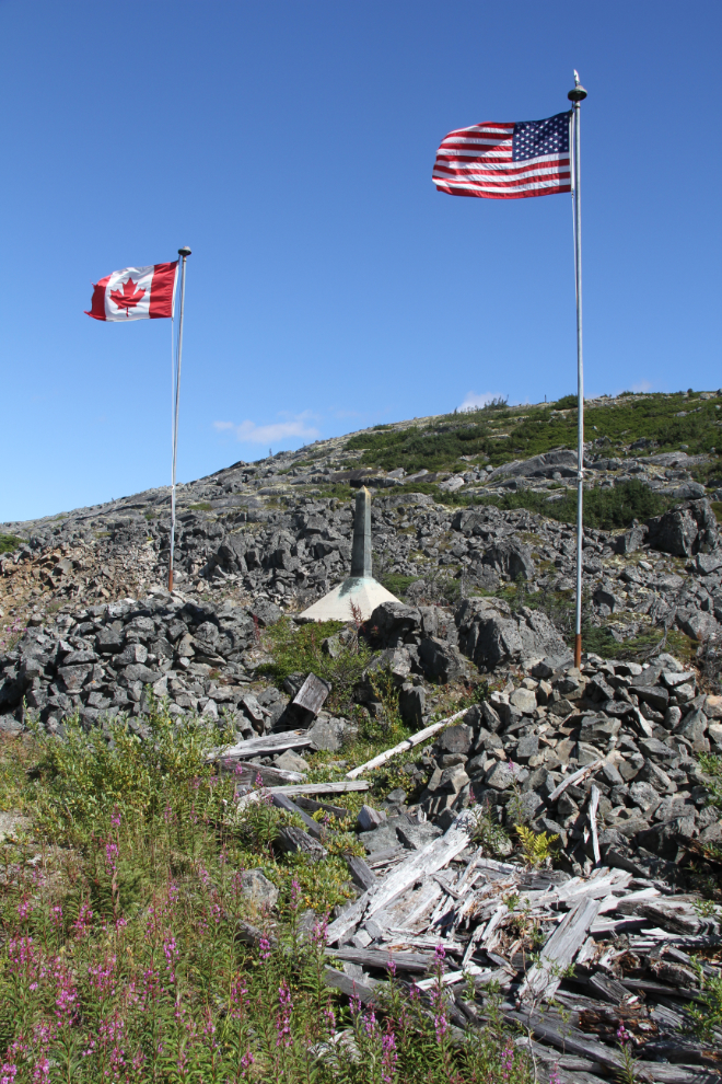 Canada/USA Border Monument 117, in the White Pass