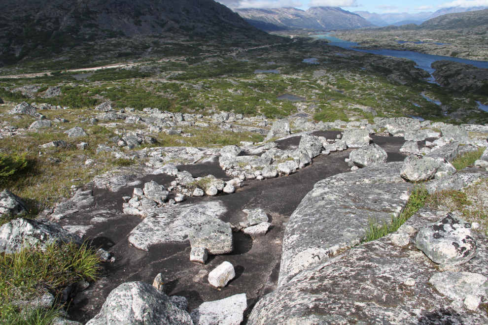 A dried-up creek in the White Pass