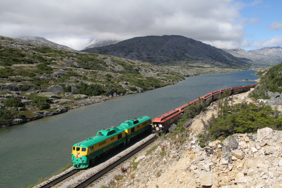 A WP&YR train at the White Pass summit
