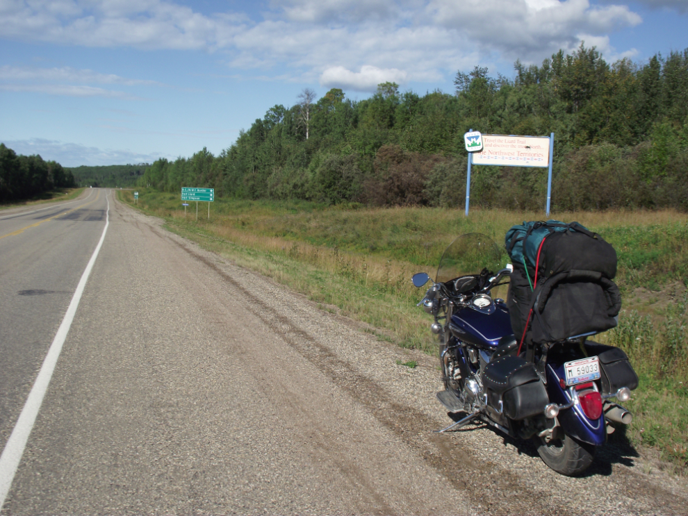 Heading north on the Liard Highway