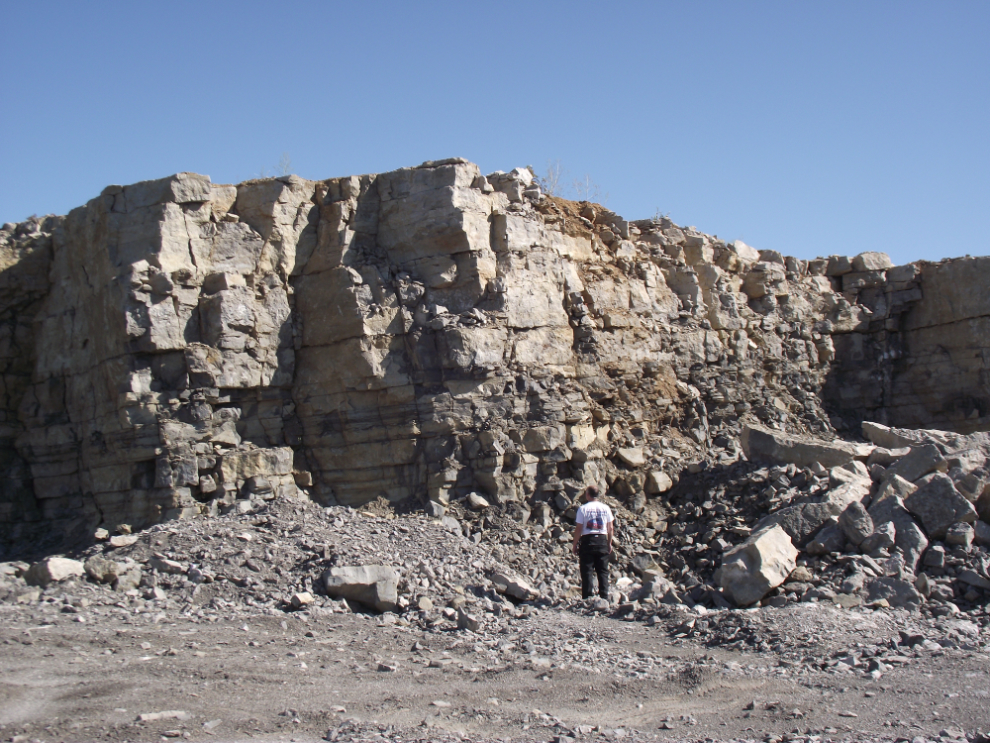 Quarry along the Liard Highway