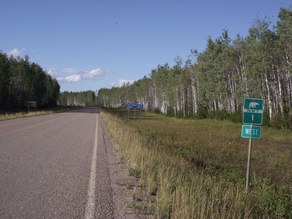 NWT Highway 1, the Mackenzie Highway.