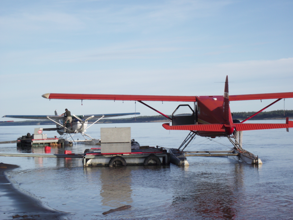 Float planes on the Mackenzie River