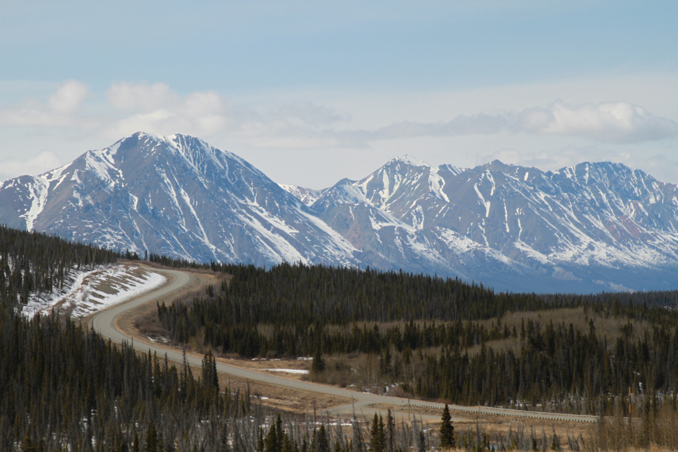 The Alaska Highway climbing to Boutillier Summit