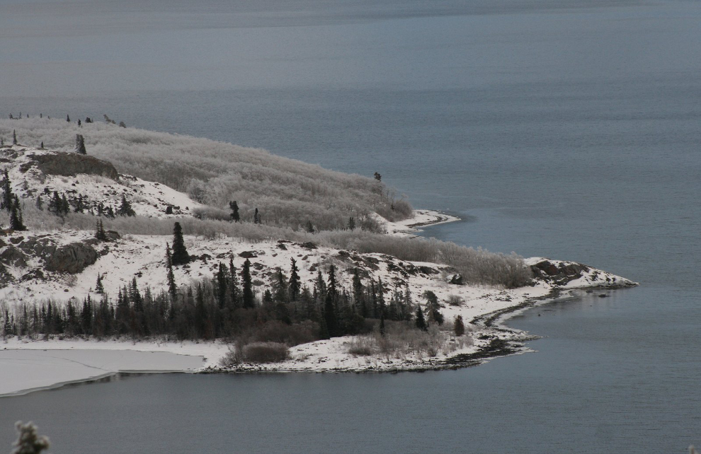 Frosty Bove Island along the South Klondike Highway, Yukon