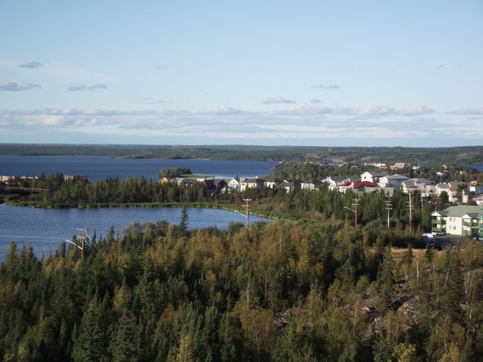 View to the north from The Explorer Hotel, Yellowknife, NWT