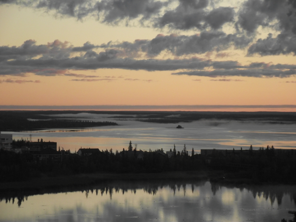 Dawn at Yellowknife from The Explorer Hotel