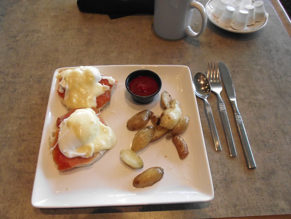 Eggs Frobisher Bay at The Explorer Hotel in Yellowknife