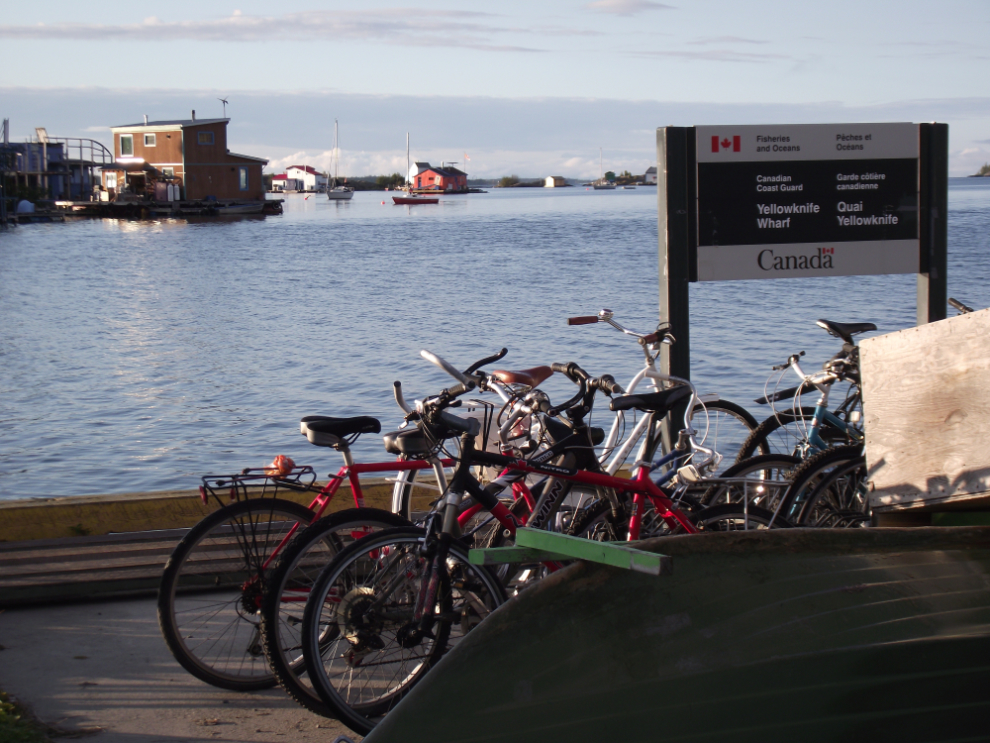 Bicycles at Yellowknife Harbour, NWT