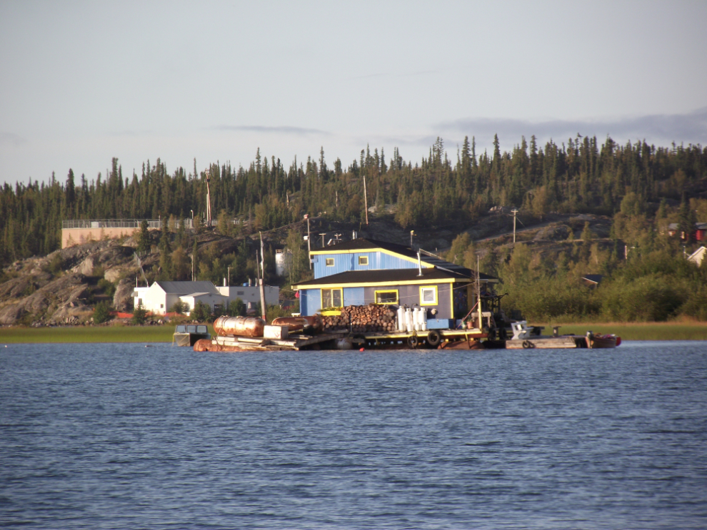 Houseboat at Yellowknife NWT