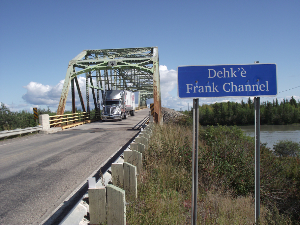 The bridge over Frank Channel  on the Yellowknife Highway