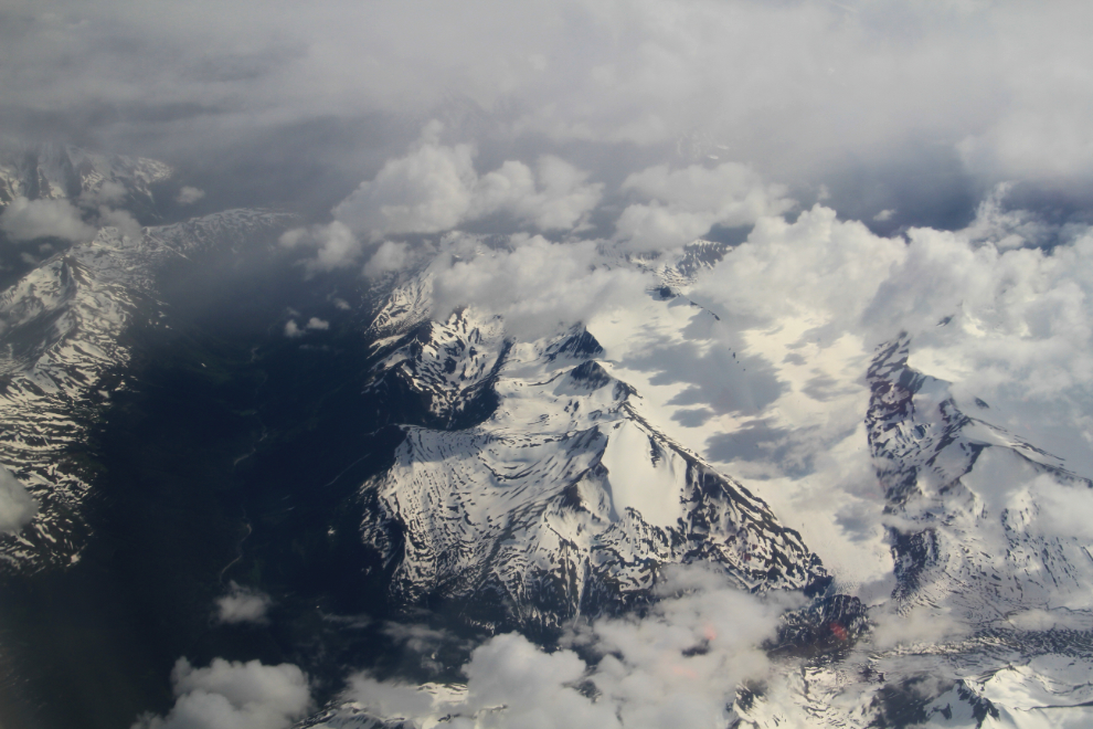Flying over BC's Coastal Mountains