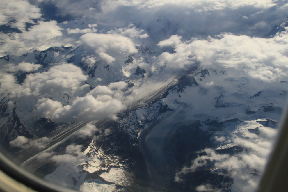 Flying over BC's Coastal Mountains