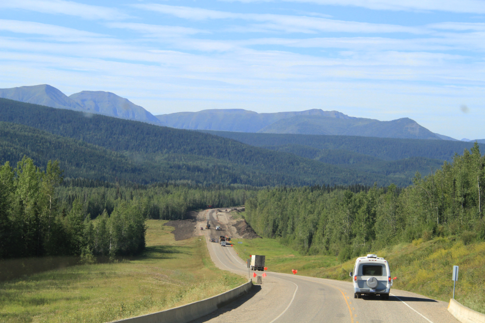 Major reconstruction of the Alaska Highway