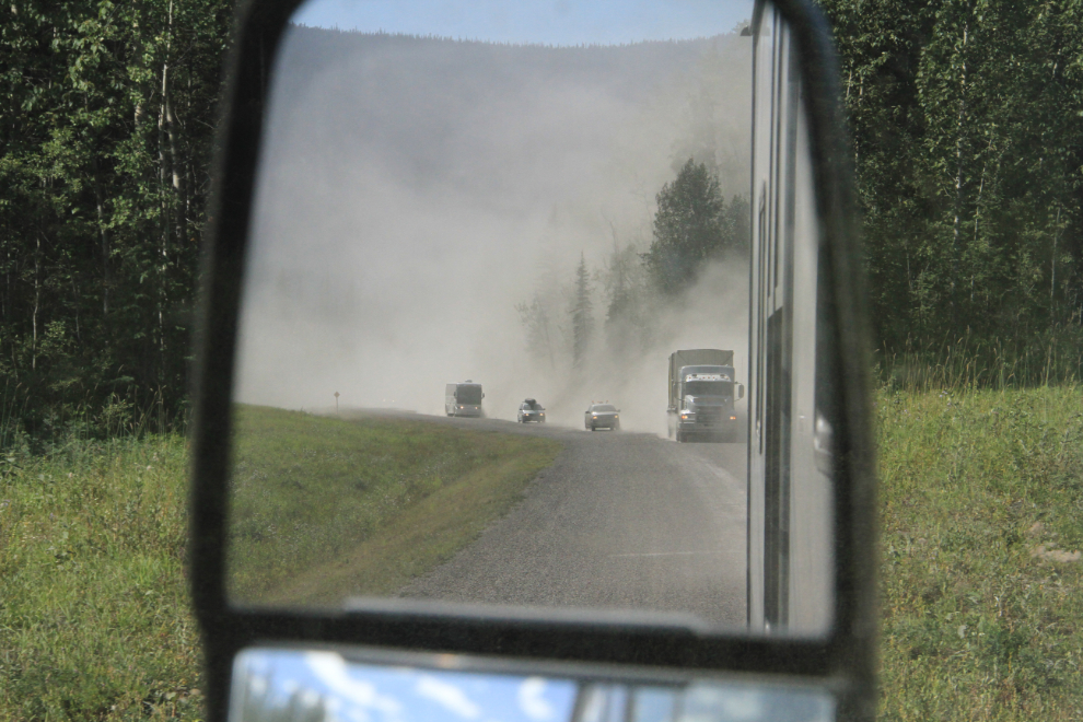 Thick dust on the Alaska Highway