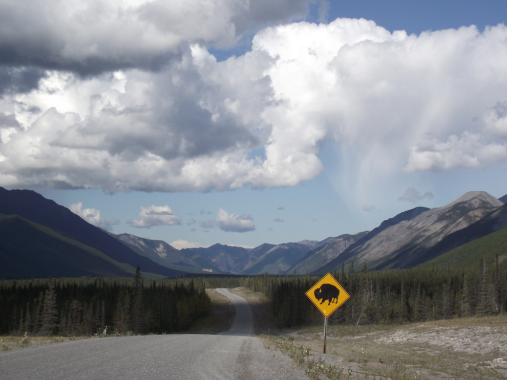 The view north from Km 717, Alaska Highway
