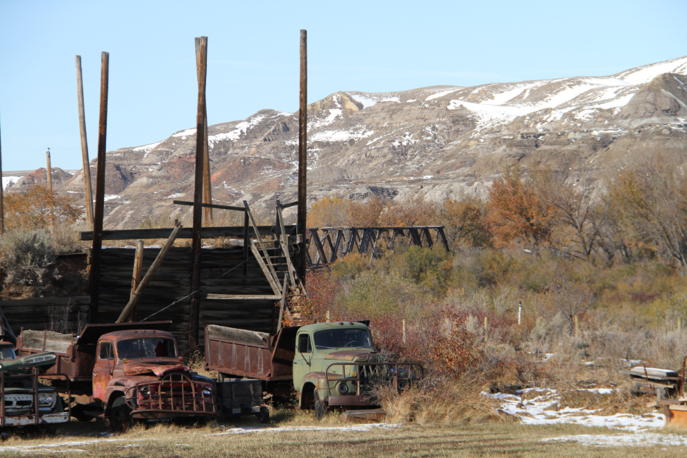 Trucks at the Atlas Coal Mine, Alberta