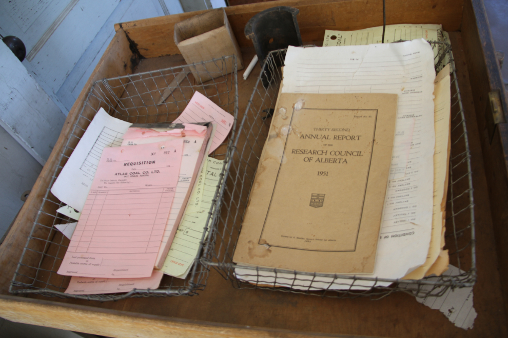 Office at the Atlas Coal Mine, Alberta