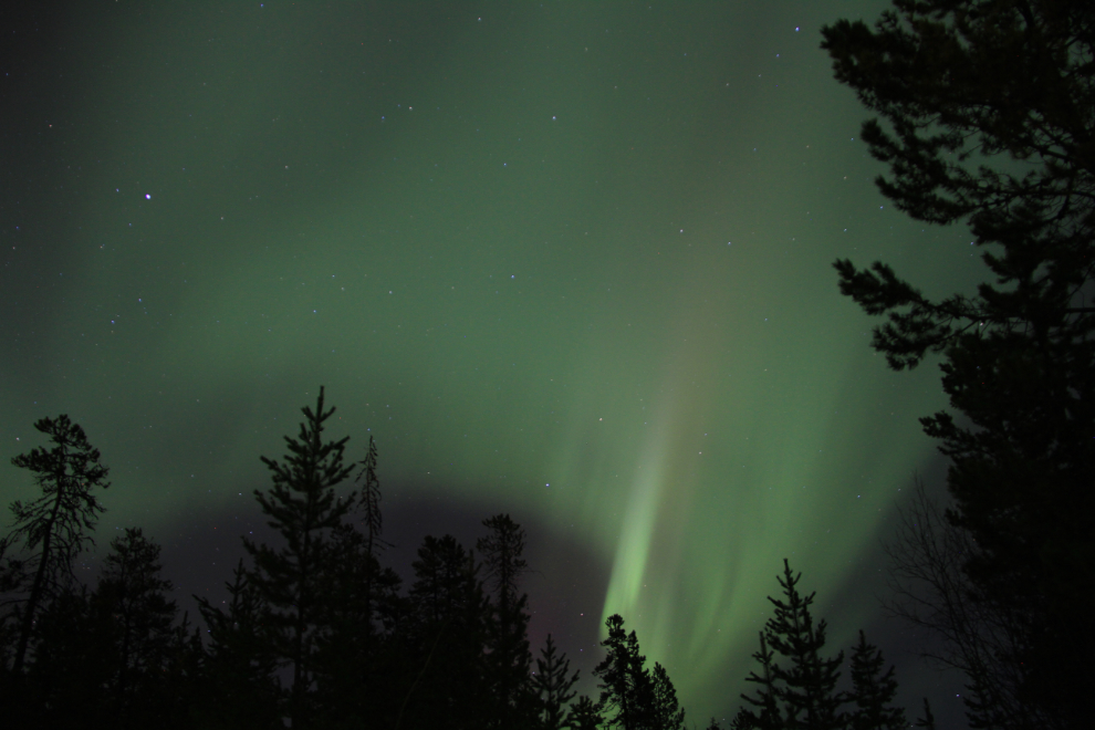 Aurora borealis in Whitehorse, Yukon