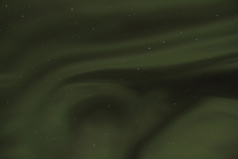 Northern Lights overhead near Whitehorse, Yukon