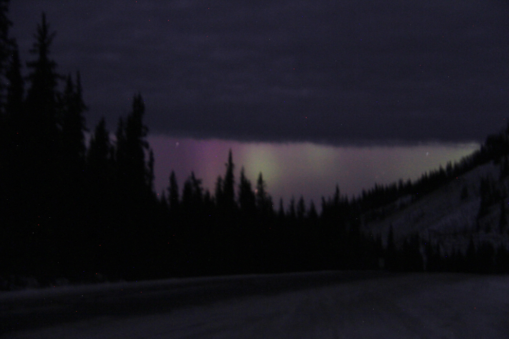 Aurora borealis in the Yukon