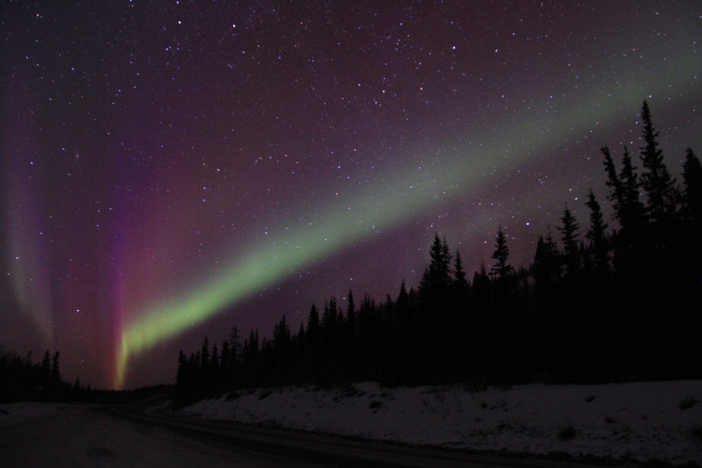 Aurora borealis in the Yukon