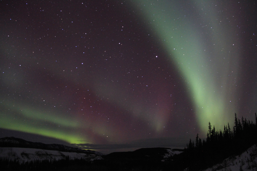 Northern lights at Tatchun Creek, Yukon