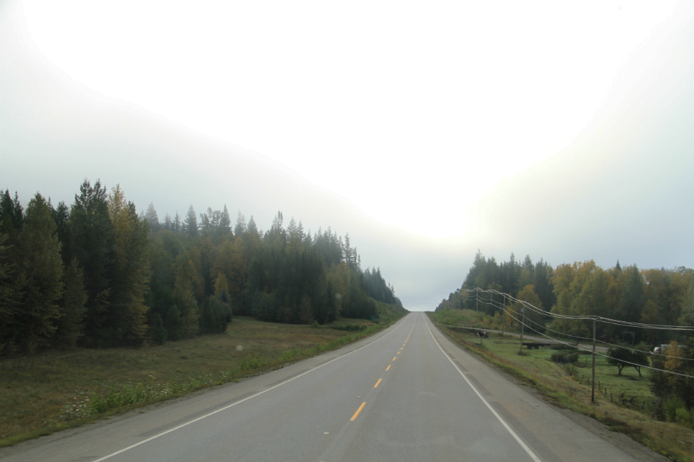 BC Hwy 16 on a foggy morning