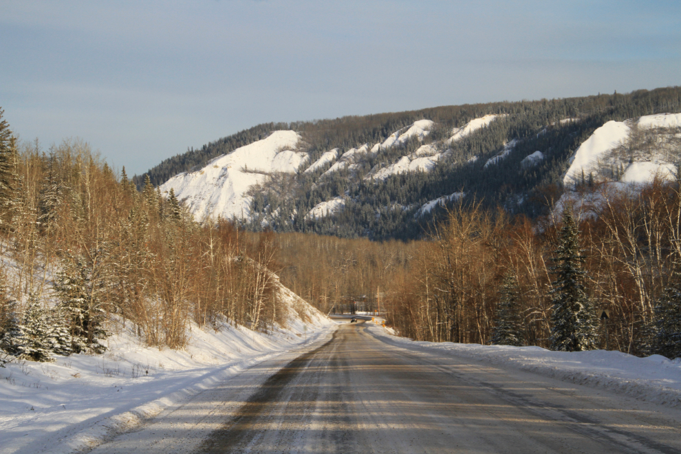 BC Highway 29 in December
