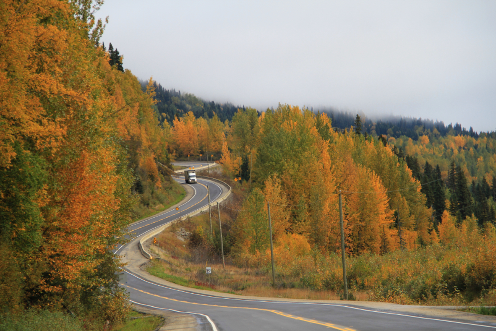 BC Hart Hwy - Hill down from Pine Summit