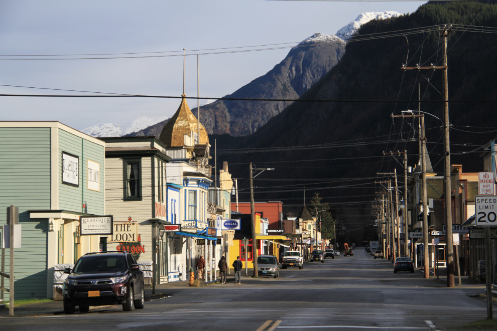 A quiet early-winter day on Broadway in Skagway
