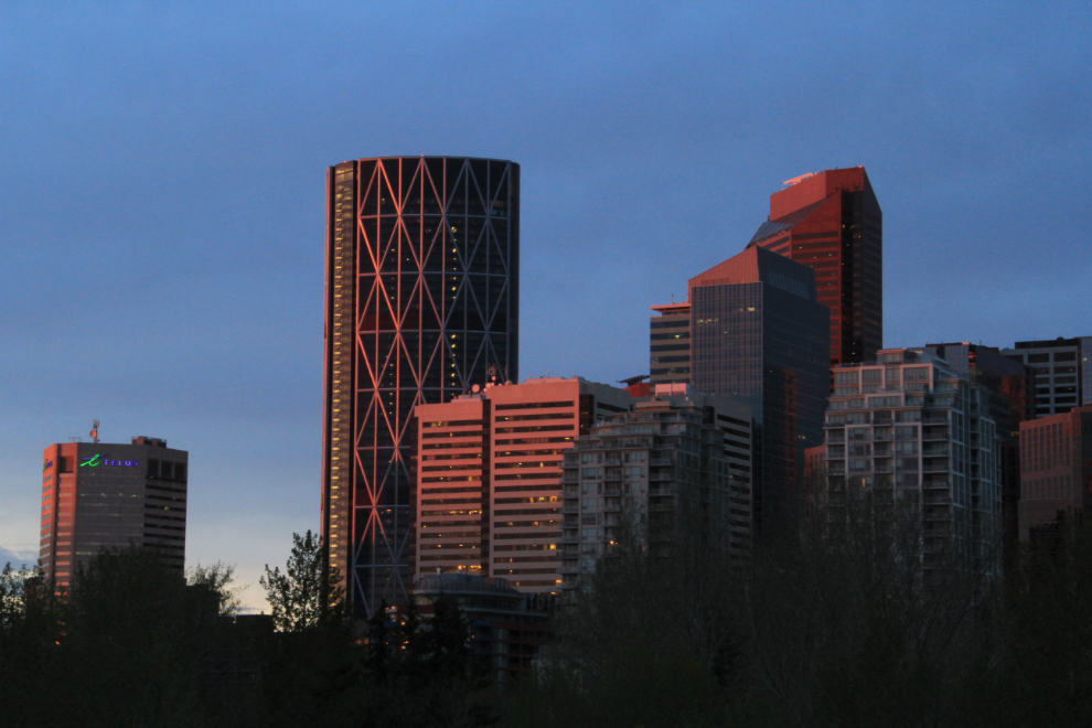 Downtown Calgary, Alberta, at sunrise