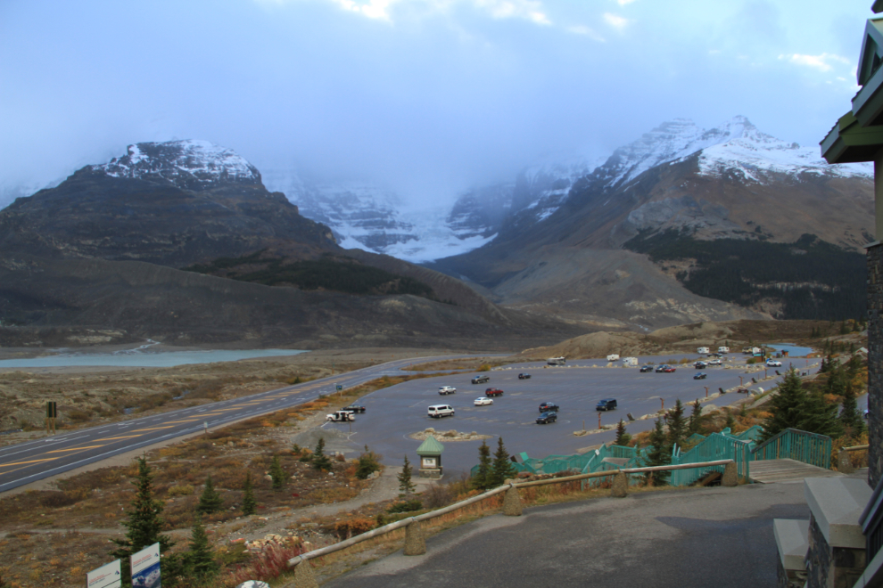 View from the Icefield Discovery Centre, Alberta