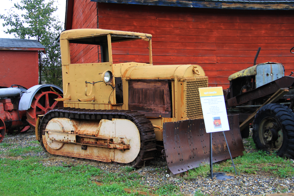 Custom built bulldozer at the Walter Wright Pioneer Village in Dawson Creek, BC