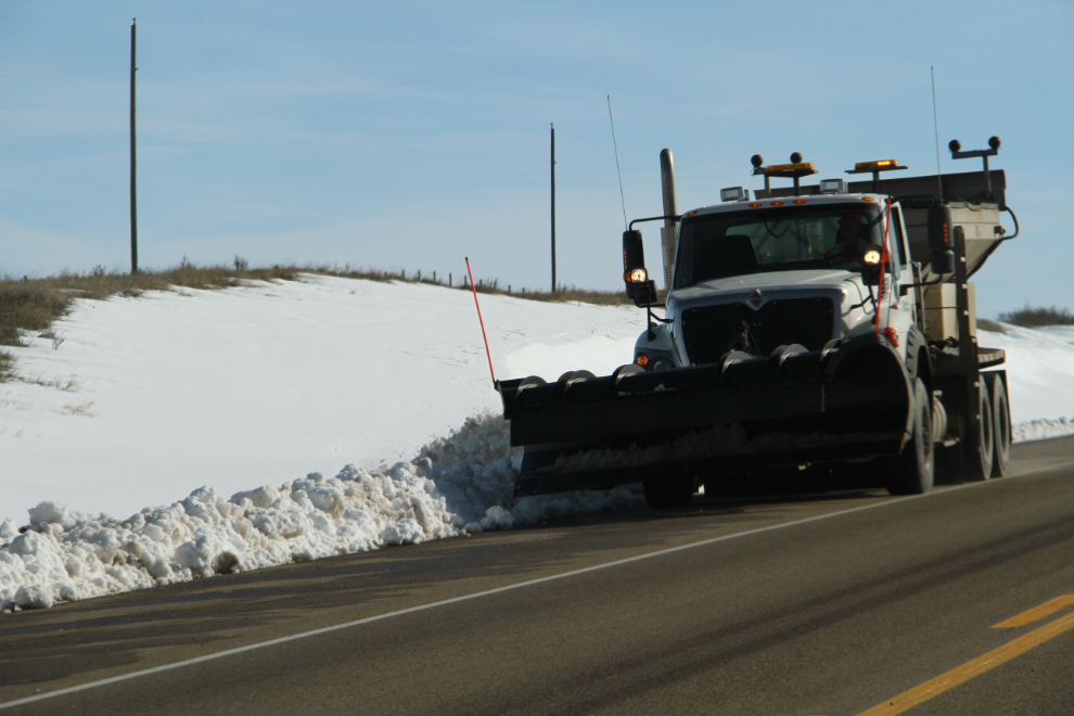 Snowplow on Alberta Highway 9