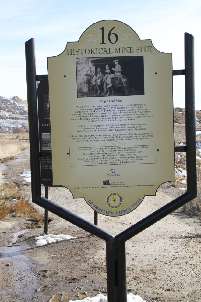Interpretive panel along the Valley Mine Driving Tour