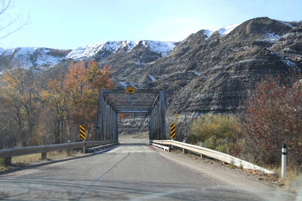 The famous 11 Bridges route to the former coal town of Wayne, Alberta