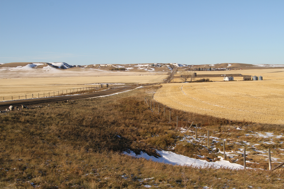 Highway 9 west of Drumheller