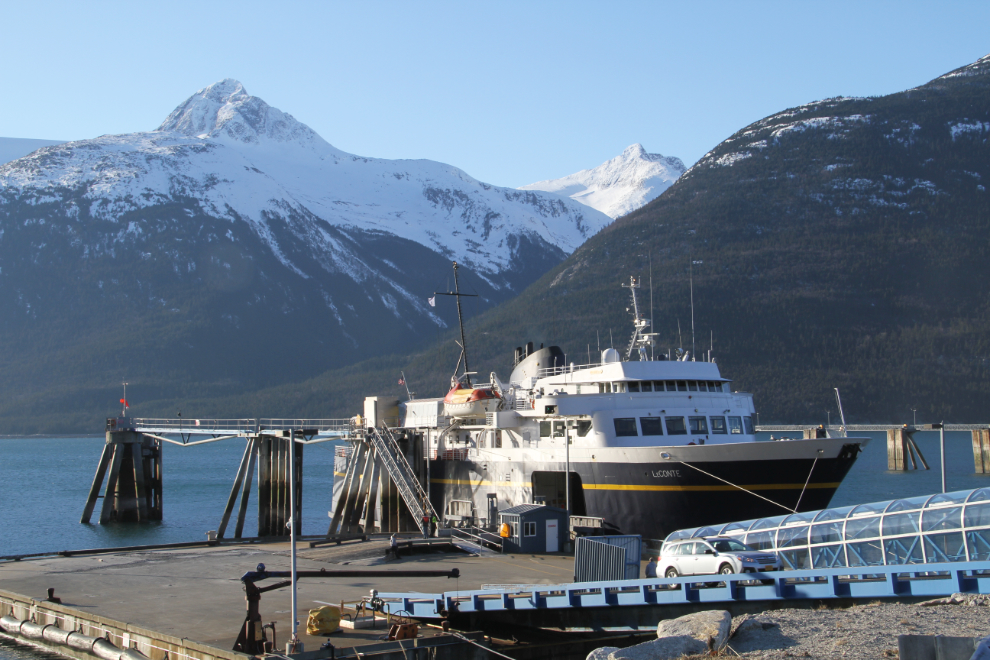 Sailing from Skagway to Haines on an Alaska ferry