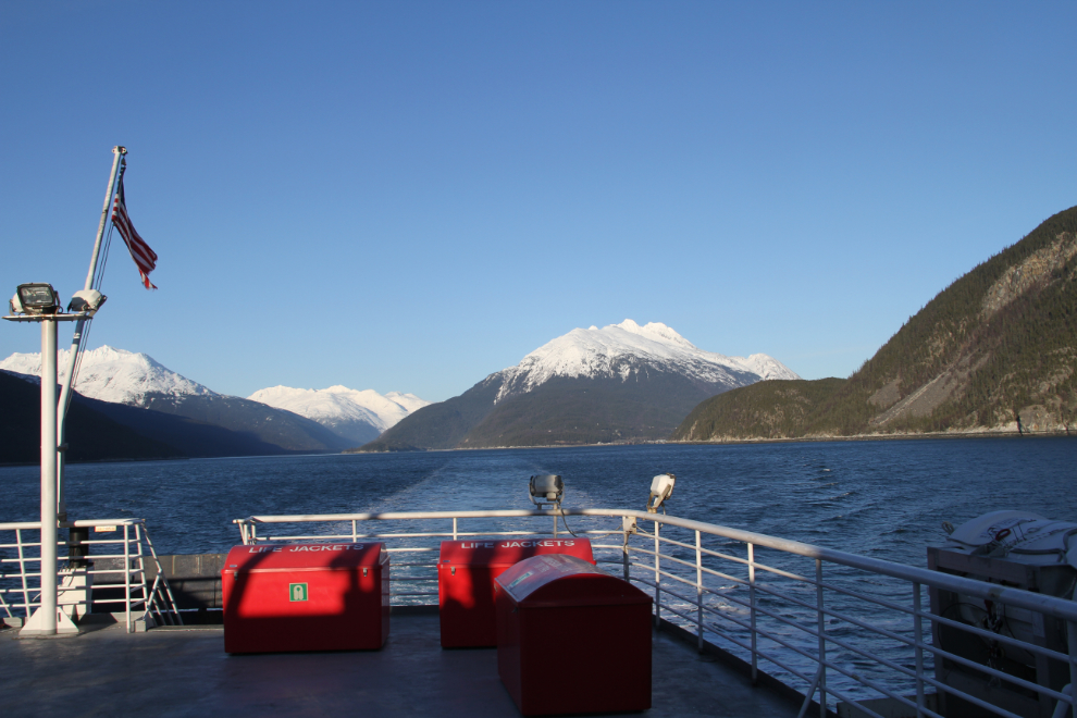 A winter ferry ride from Skagway, Alaska