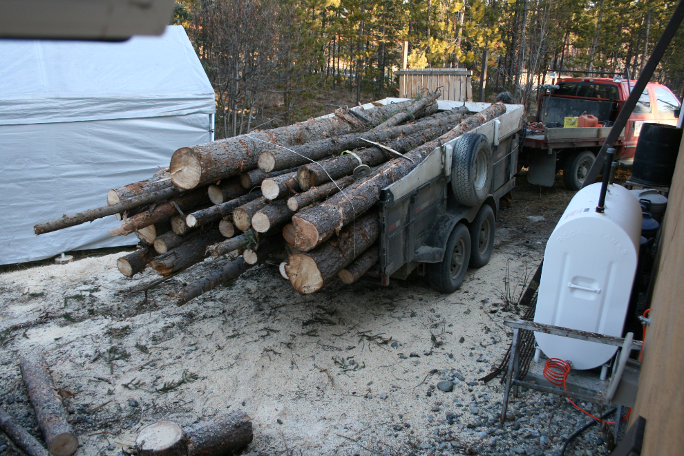 Firewood arrival in Whitehorse