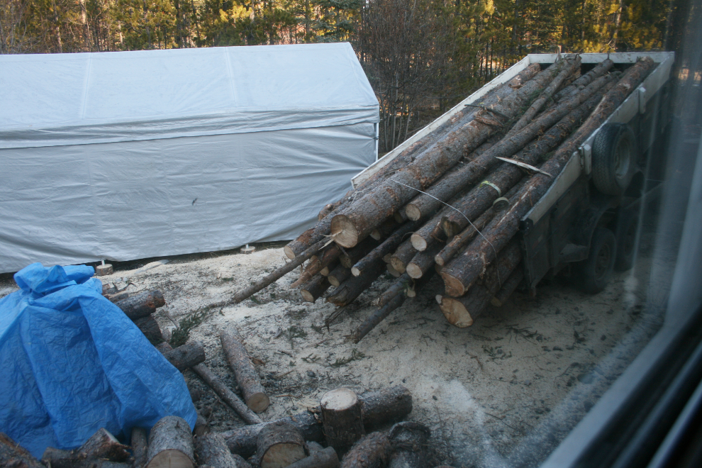 Firewood arrival in Whitehorse