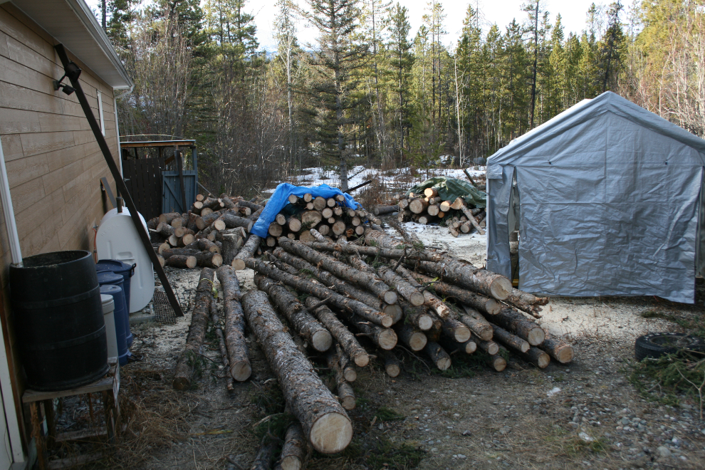 Firewood arrival in Whitehorse