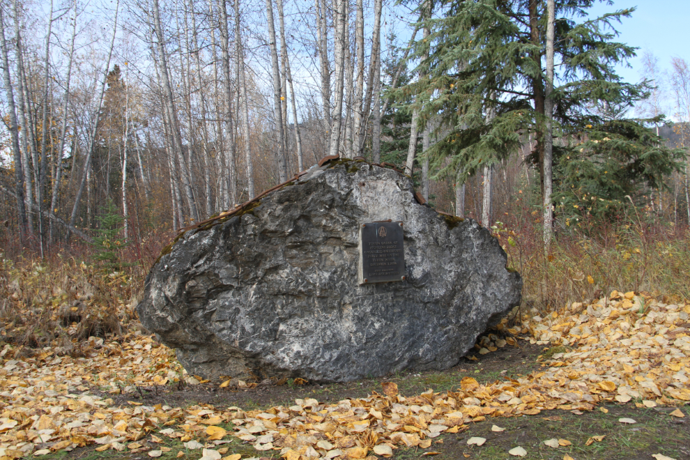 YOOP monument at Forty Mile, Yukon