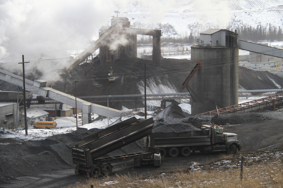 Coal processing near Grande Cache, Alberta