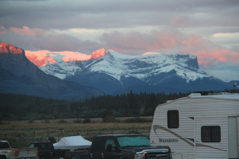 View from the Hinton/Jasper KOA campground