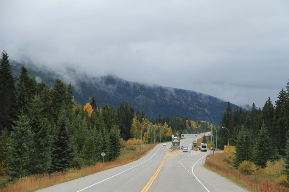 Jasper National Park gates on Highway 16